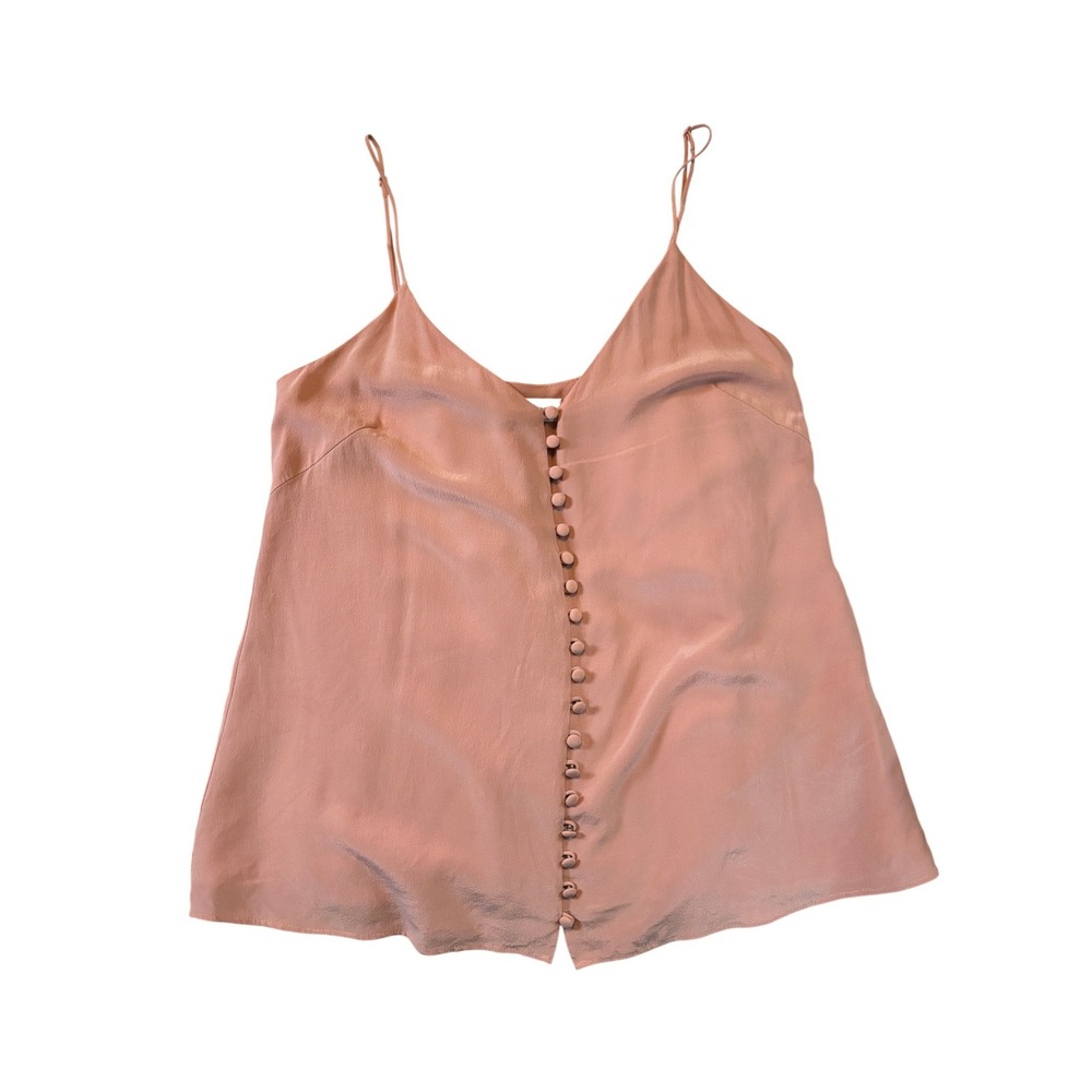 Wilfred Aritzia 100% Silk Marquis Camisole Rose Pink XXS Coquette - Picture 2 of 8